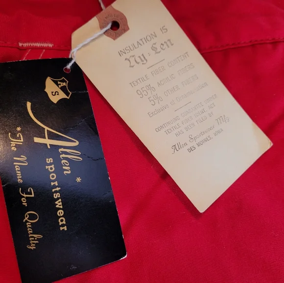 1940's 50's Red Allen Sportswear Canuck Ski Snow Pants
